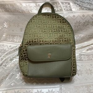 Tommy Hilfiger Backpack Lynn II Dome Olive Tan